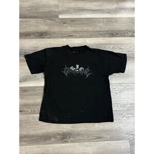 Civil Regime Blooming Through Chaos Skull Black Shirt Streetwear - Men’s Large